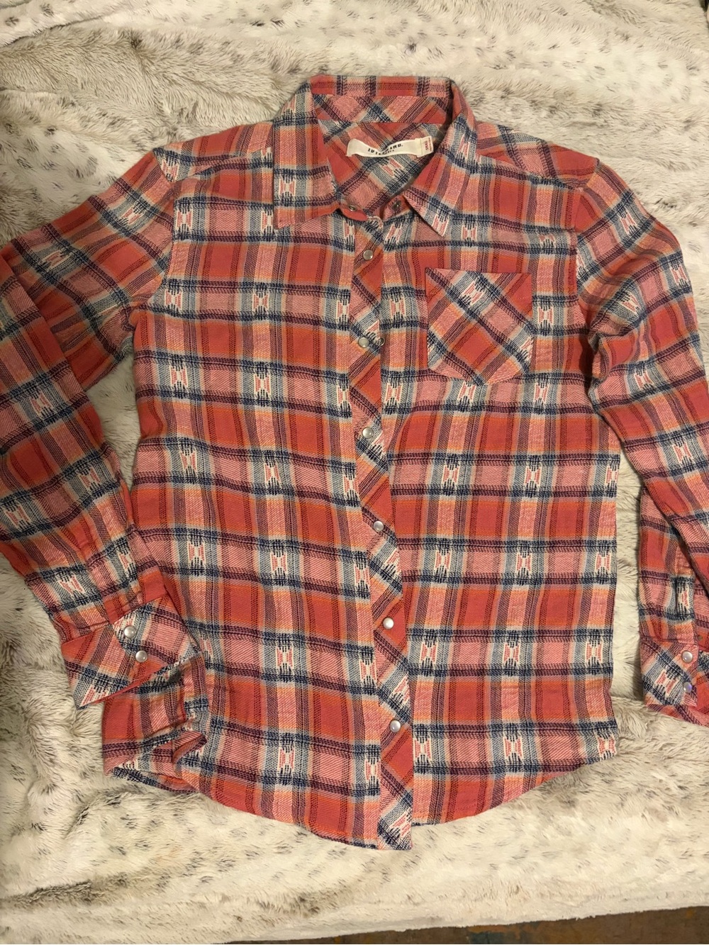 Idyllwind salmon button down